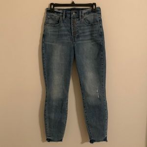Lucky Brand High Rise Skinny Distressed Light Wash Bridgette Jean